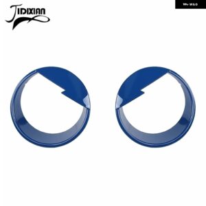 ジープ ラングラー JK 2007-17 ヘッドライト ライト ランプ プロテクター 装飾 カバー カスタムパーツ アクセサリー 交換用部品 互換品 - B1　blue