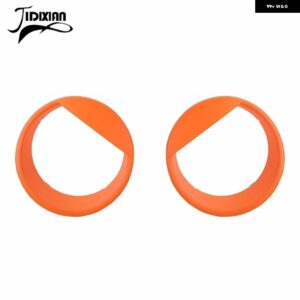 ジープ ラングラー JK 2007-17 ヘッドライト ライト ランプ プロテクター 装飾 カバー カスタムパーツ アクセサリー 交換用部品 互換品 - A1　orange