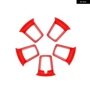 ジープ ABS ホイール ハブ 装飾 カバー レネゲード 2019-24 アップ外装アクセサリー カスタムパーツ アクセサリー 交換用部品 互換品 - large　5　pcs