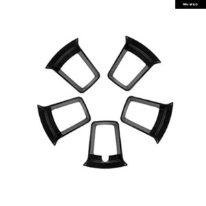 ジープ ABS ホイール ハブ 装飾 カバー レネゲード 2019-24 アップ外装アクセサリー カスタムパーツ アクセサリー 交換用部品 互換品 - large　black　5　pcs