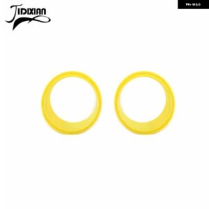 ジープ ラングラー JK 2007-17 車外装ヘッドライト ライト ランプ 装飾 カバー カスタムパーツ アクセサリー 交換用部品 互換品 - Yellow