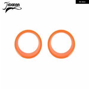 ジープ ラングラー JK 2007-17 車外装ヘッドライト ライト ランプ 装飾 カバー カスタムパーツ アクセサリー 交換用部品 互換品 - Orange