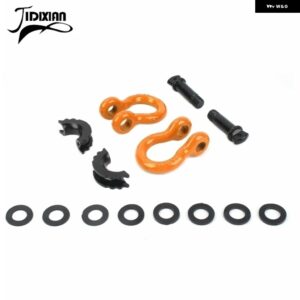 ジープ 汎用 アクセサリーカートレーラー牽引フック脱落防止バックルシルバラード F150 コロラド カスタムパーツ アクセサリー 交換用部品 - orange　for　4.75　tons