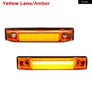 ジープ ラングラー TJ JK JL ブッシュワッカー フラット スタイル フェンダー フレア ターン シグナル ランプ サイド マーカー ランプ カス - yellow　lens　amber