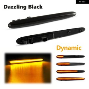 アルファロメオ 2個 LED ダイナミックサイドマーカー ライト 矢印ウィンカーウインカー ランプ ジュリエッタ 940 ジュリエットスプリントベ - Dynamic Smoke
