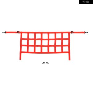 ジープ リアトランク貨物キャリアメッシュブロック ネット 袋 ラングラー JL 2018-24 アップ カスタムパーツ アクセサリー 交換用部品 互換 - a　red