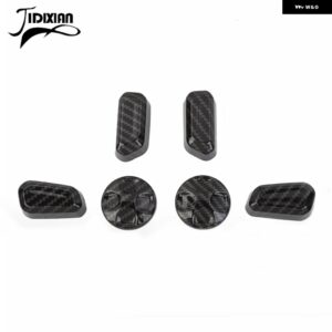 ジープ 車内パワーシート調整ボタン 装飾 カバー ラングラー JL グラディエーター JT 2024 アップアクセサリー カスタムパーツ アクセサリ - black　carbon　fiber
