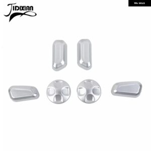ジープ 車内パワーシート調整ボタン 装飾 カバー ラングラー JL グラディエーター JT 2024 アップアクセサリー カスタムパーツ アクセサリ - silver