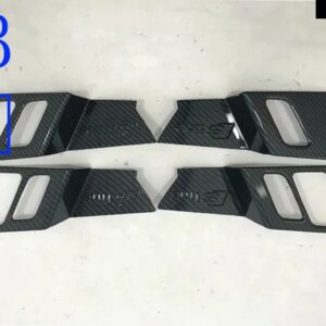 アウディ Q5 2018-21 デコレーション アクセサリー ABS インナー ドア ハンドル カバー キャッチ ボウル トリム インサート ベゼル フレーム - Carbon Fiber Style B