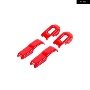 ジープ エンジンフードロック 装飾 カバー ステッカー アクセサリー ラングラー JL グラディエーター JT 2018-21 カスタムパーツ アクセサ - red