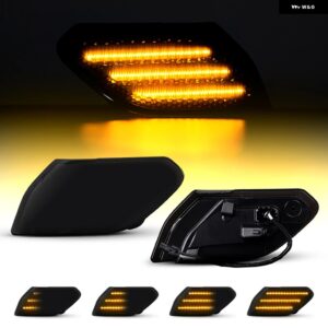 ジープ 2個 LED ダイナミックサイドマーカー ライト 信号ウインカー ランプ グラディエーター JT 2020-2021 ラングラー JL 2018-2021 カス - dynamic　smoke