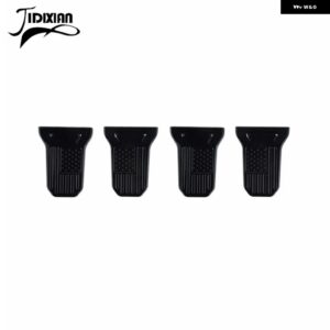 ジープ 旗車外装ドアヒンジ 装飾 カバー ラングラー JL グラディエーター JT 2018-24 アップ カスタムパーツ アクセサリー 交換用部品 互換 - black　for　2　doors