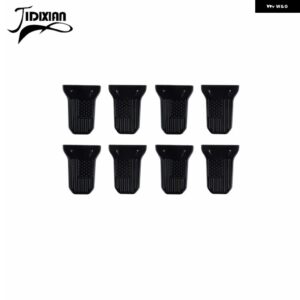 ジープ 旗車外装ドアヒンジ 装飾 カバー ラングラー JL グラディエーター JT 2018-24 アップ カスタムパーツ アクセサリー 交換用部品 互換 - black　for　4　doors
