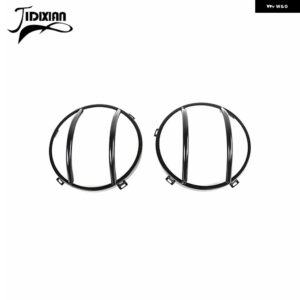 ジープ ラングラー TJ 1997/06/01 ヘッドライト ライト ランプ 装飾 カバー カスタムパーツ アクセサリー 交換用部品 互換品 - Black　B