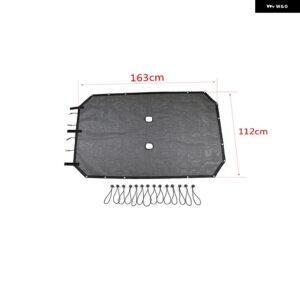 ジープ ラングラー JK 4 ドア 2007-2017 トップルーフサンシェードカバー UV サンシェード断熱ネットアクセサリー カスタムパーツ アクセサ - black