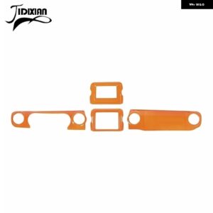 ジープ ラングラー JL グラディエーター JT 2018-23 ダッシュボードナビゲーションパネル 装飾カバー カスタムパーツ アクセサリー 交換用 - Orange