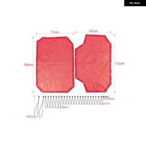 ジープ トップサンシェードカバー ルーフ UV 防止断熱ネット ラングラー JK 4 ドア 2007-2017 アクセサリー カスタムパーツ アクセサリー - red