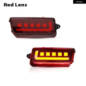 ジープ 2005-2010 グランドチェロキー フル LED バンパー リフレクターライト テールブレーキ リアフォグランプ ウィンカーライト 機能 カ - Red Lens