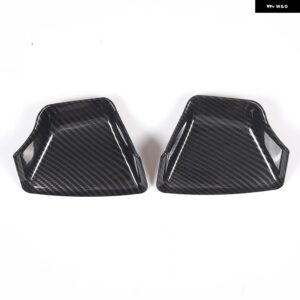 シボレー コルベット C6 2005-2013 ABS カーボン車 外装 ドアボウルカバー 装飾ステッカー カーアクセサリー カスタムパーツ アク - carbon　fiber