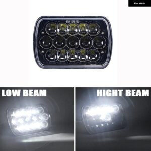 ジープ DRL 7X6 5X7 LED ヘッドライト ラングラー YJ チェロキー XJ 1984 - 2001 GMC フォード IP67 防水 高低ビーム カスタムパーツ アク - 1pcs 45W
