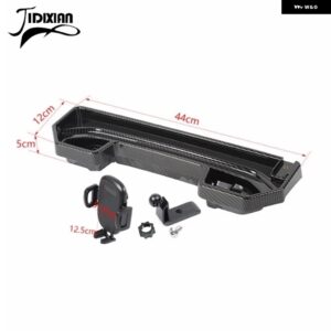 ジープ ダッシュボード携帯電話ホルダー 収納 ボックスオーガナイザートレイ ラングラー JL 4XE グラディエーター JT 2018-2023 カスタムパ - C-Carbon fiber