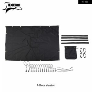 ジープ トランクルーフトップレスト ベッドストレージサンシェードカバー ラングラー JL 2/4 ドア 2018-24 アップ カスタムパーツ アクセサ - for 4 doors