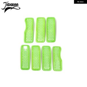 ジープ ラングラー JL グラディエーター JT 2024 車 外装 レーシンググリル メッシュカメラ装飾カバー アクセサリー カスタムパーツ アクセ - light green
