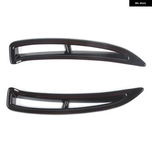 シボレー コルベット C6 2005-2013 ABS カーボンリアサイドフェンダーエアインテークトリム フレームカーアクセサリー カスタムパーツ - black