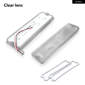 シボレー 2個 テールライト LED アセンブリ 1967-1972 GMC トラック フリートサイド/ワイドサイド テールライト ブレーキ ラン - clear　lens