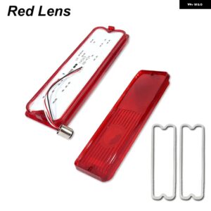 シボレー 2個 テールライト LED アセンブリ 1967-1972 GMC トラック フリートサイド/ワイドサイド テールライト ブレーキ ラン - red　lens