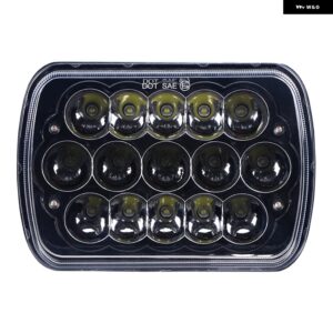 シボレー 90ワット 5 7 7 6インチ 長方形シールドビーム LED ヘッドライト H4 9003 プラグ 6054 H5054 ジープ ラング - 2pcs　45W
