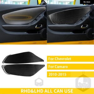 シボレー カマロ 2010-15 アクセサリーカーボンカーインテリア インパネカバー トリム ステッカー カスタムパーツ アクセサリー 交換用部品 - black　carbon　fiber