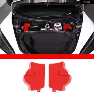 シボレー コルベット C8 スティングレイ Z51 Z06 2020-2023 フロント衝撃吸収タワートップカバー 防水 キャップ カスタムパーツ - red