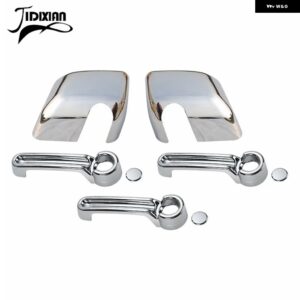 ジープ バックミラー ドアハンドル装飾カバー ラングラー JK 2007-17 カスタムパーツ アクセサリー 交換用部品 互換品 - 2 door chrome