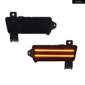 シボレー CHEVELLE EL CAMINO アンバー LED フロントサイドマーカーライト アセンブリ OEM サイドマーカーランプ 交換 1 - smoked　lens