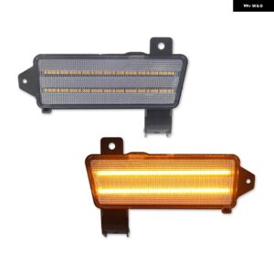 シボレー CHEVELLE EL CAMINO アンバー LED フロントサイドマーカーライト アセンブリ OEM サイドマーカーランプ 交換 1 - clear　lens