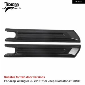 ジープ 車体ドアアンチスクラッチガードプレート装飾カバー ラングラーJLグラディエーターJT 2018 2019 2021 2020-23アップ カスタムパーツ - black 2 door