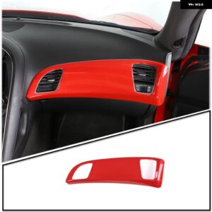 シボレー 2014-19 コルベット C7 Z06 ABS カーボンカースタイリングコドライバーエアアウトレットフレームステッカー カーインテリア - red