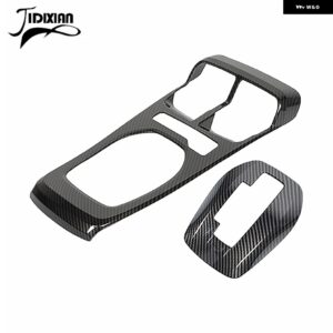 シボレー ギアシフト装飾ステッカー カマロ 2010-15 インテリア ギアパネル アクセサリー カスタムパーツ アクセサリー 交換用部品 互換品 - carbon　fiber　grain
