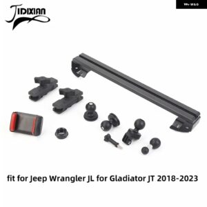 ジープ ラングラー JL グラディエーター JT 2018-24 カーセンターコンソールカメラ電話ホルダーブラケット カスタムパーツ アクセサリー 交 - for 2018 to 2023