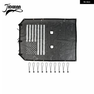 ジープ ラングラー JK 2 ドア 2007-2017 トップルーフサンシェードカバー UV サンシェードネット断熱メッシュ カスタムパーツ アクセサリー - Short style