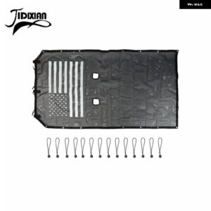 ジープ ラングラー JK 2 ドア 2007-2017 トップルーフサンシェードカバー UV サンシェードネット断熱メッシュ カスタムパーツ アクセサリー - Long style