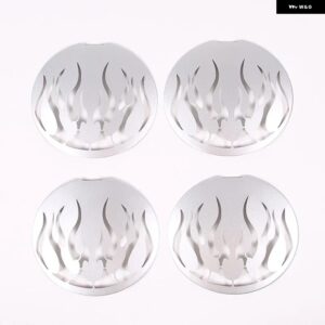 シボレー コルベット C6 2005-2013 ステンレス ブラック/テールライト カバー トリム ステッカー カーアクセサリー カスタムパーツ - silver　-2