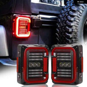ジープ リバースライト UNIQUEINCH シンチ形状デザイン LED テールライト テールライト ドット EMARK E9 30W ラングラー JK JKU 200