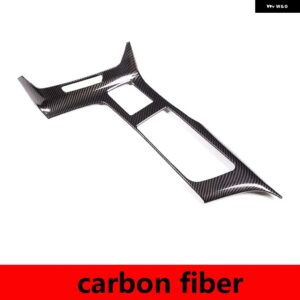 シボレー ABS カーボン/レッド コルベット C7 2014-2019 ギアシフトパネル カバー ステッカー トリム ステッカー 自動 カスタム - carbon　fiber