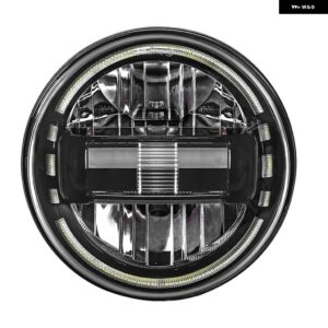 ジープ 7インチ LED ヘッドライト ラウンド ラングラー JK TJ ハマー H1 H2 12V 24V スズキ サムライラーダ 4X4 アーバン NIVA カスタムパ - 1pcs black