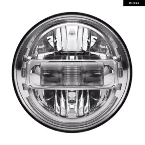 ジープ 7インチ LED ヘッドライト ラウンド ラングラー JK TJ ハマー H1 H2 12V 24V スズキ サムライラーダ 4X4 アーバン NIVA カスタムパ - 1PCS-SILVER