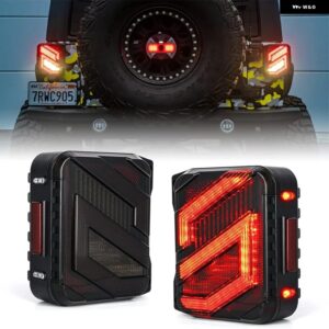 ジープ S-DESIGN LED テールライト アンバーウィンカー付き ラングラー JK JKU スポーツ/サハラ/ルビコン 2007-2018 リアバックバンパー ラ