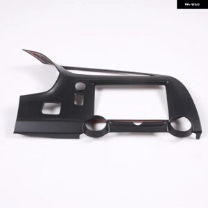 シボレー ABS カーボン コルベット C7 2014-2019 中央制御エアベント フレーム装飾ステッカー カーアクセサリー カスタムパーツ ア - matte　black