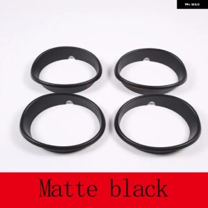 シボレー コルベット C6 2005-2013 ABS ブラック/リアテールランプ 装飾リングアクセサリー カスタムパーツ アクセサリー 交換用部 - matte　black